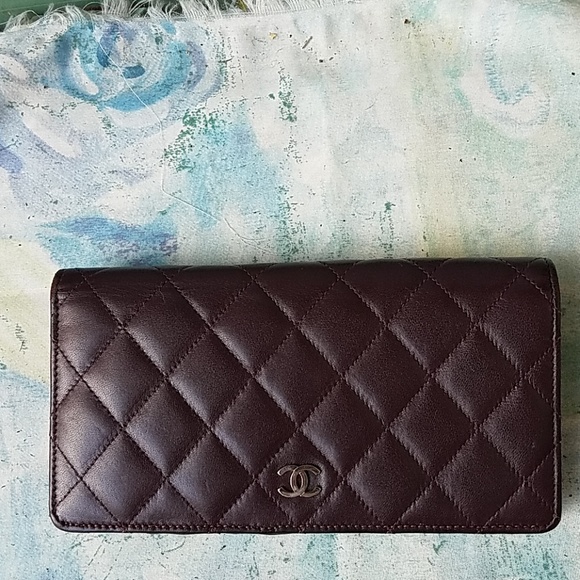 100% Authentic Chanel Cavier Yen Quilted Wallet - Picture 8 of 8
